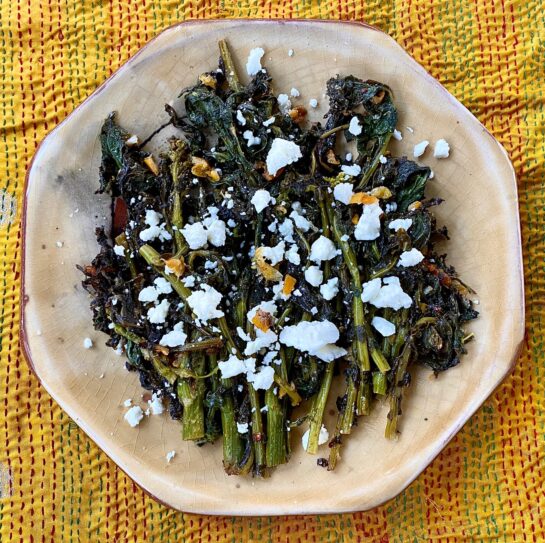 Spring rabe with lemon