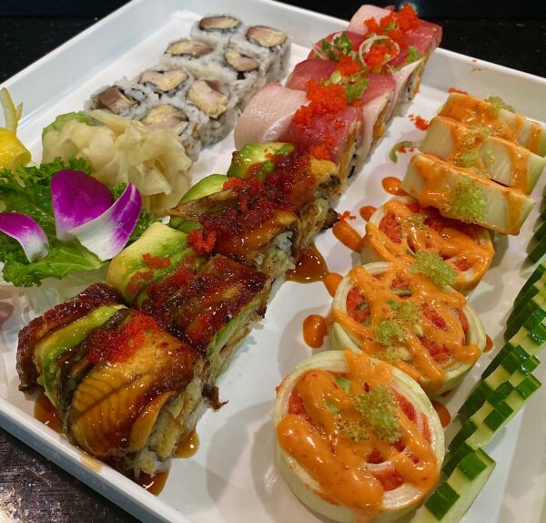 Sushi rolls at Kanpachi