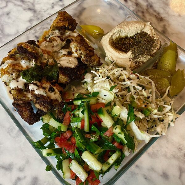 Za’atar chicken platter